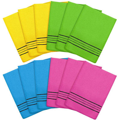 12 Pieces Korean Exfoliating Mitt Glove Italy Towel Body Skin Scrubber Exfoliati