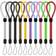 10Pcs Wrist Strap Lanyard,Adjustable Phone Straps 5, Red