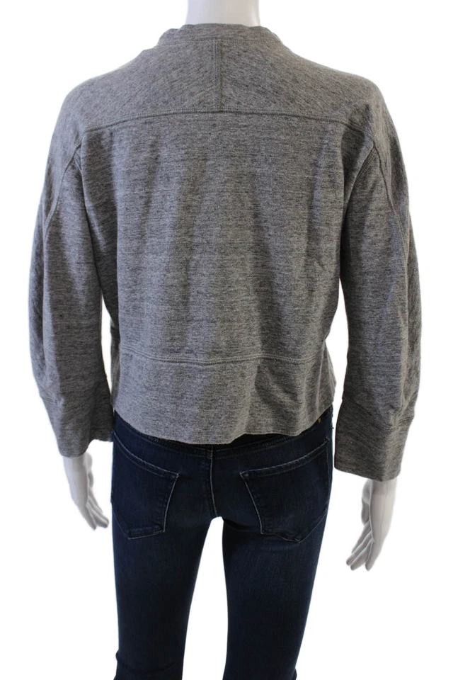 Camiseta Pullover Gris Manga Larga Cuello Redondo Algodón Mujer Dsquared2 Talla XS Foto 4 de 4