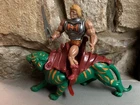 Vintage MOTU Soft Head Battle Armor He-Man & Battle Cat!