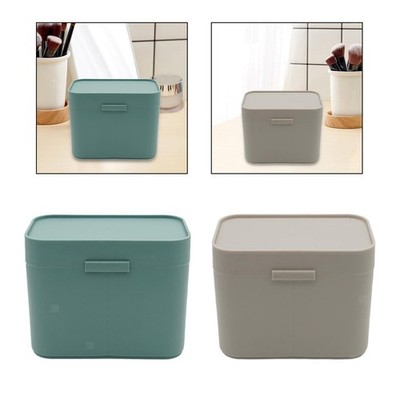 Make-up-Pad-Tupfer-Box mit 2 Abschnitten Lippenstift Vanity Organizer für