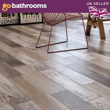 Reclaimed Natural Wood Effect Plank Samuel Porcelain Wall Floor Tile 15x90cm Box