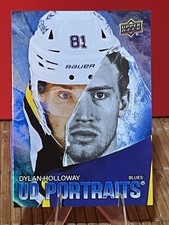 2025-26 Upper Deck Series 1 - UD Portraits Dylan Holloway #P-5 St Louis Blues