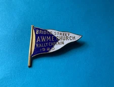 RARE Bridge Street AWME Church Rally Captain 1920 African Wesleyan ME enamel pin