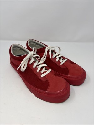 Vans Vault Bold NI LX.  Red Leather And Suede. Mens Size 8.5 Womens 10 500714
