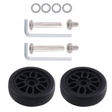 50Mm X15Mm Luggage Wheels Replacement Wear PU Caster Suitcase4372