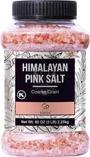 Soeos Himalayan Pink Salt, Coarse Grain, 80Oz (5 Pound), Pink Salt, Kosher Salt,