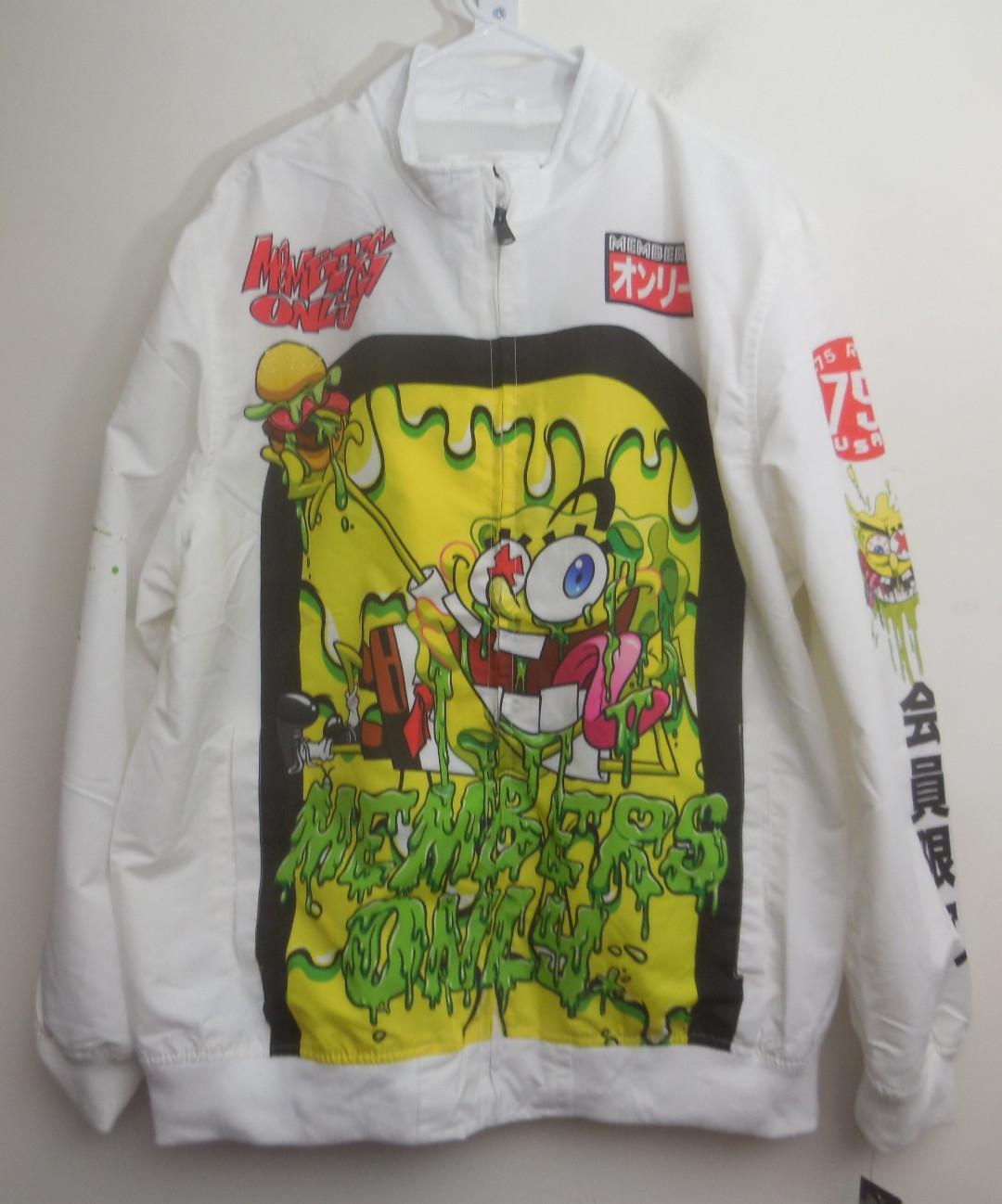Members Only x Nickelodeon SpongeBob SquarePants Mens  X-Large NEW/ With TAGS