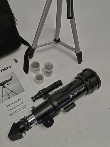 CELESTRON Travel Telescope 70mm Model 21035 with Tripod and Accessories - USED - Picture 9 of 9