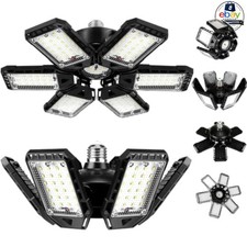 LED Garage Light 6 1 Panels 2 Pack 180W 18000LM 6500K E26 E27