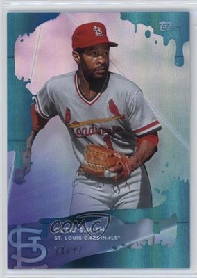 2020 X Steve Aoki Wave 2 Blue Frosting Holo Foilboard /77 Ozzie Smith HOF 04br