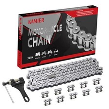 420 Drive Chain02 Link with Chain Breaker for CRF50 XR50 KLX0 Silver 1 Silver