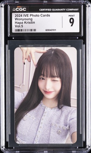 2024 IVE PHOTOCARDS HAPA KRISTIN VOL. 5 JANG WONYOUNG CGC 9