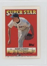 1988 Super Star Sticker Back Cards Roger Clemens Kevin Bass Teddy Higuera 0au4