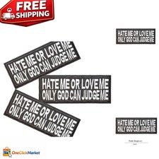 Bold Embroidered Patches Pack  Iron-On or Sew-On  Urban Style 3PCs 3.9"x1.6"