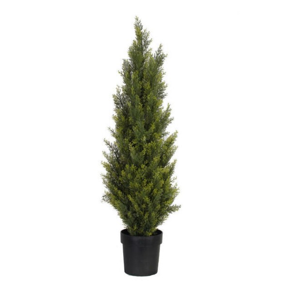 Blooming Artificial Conifer Tree 6ft (h) Green Cedar Pine Foliage Large