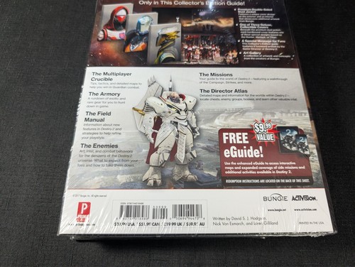 Destiny 2 Prima Collector's Edition Game Guide New Sealed - Picture 14 of 15