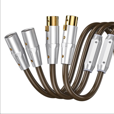 M-4 Audiophile Audio RCA Line Silver Plated conductor high quality XLR Cable