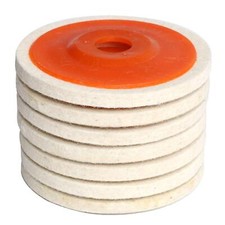 4.5" X 7/8" Inch Wool Felt Disc Polishing Buffing Wheel Pad 4.5 Inch 7Pcs 