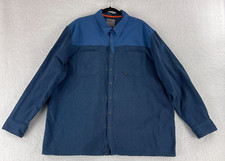5.11 Tactical Blue Ascension Ensign Long Sleeve Shirt Mens Snap Button Size 2XL