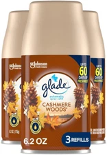 Glade Automatic Spray Refill, Air Freshener for Home and Bathroom, Cashmere Wood