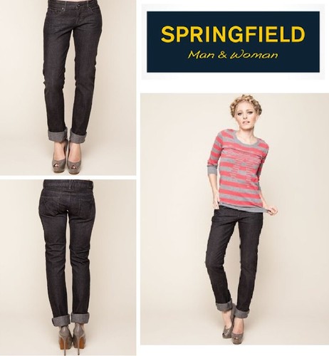 SPRINGFIELD. PANTALONES Denim Vaqueros Slim Mujer gris 34. Woman Grey Jeans  UK 6 | eBay