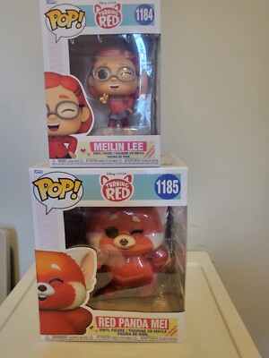 Funko Pop! Super: Turning Red - Red Panda Mei and Mei set | eBay