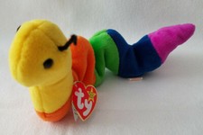 TY Beanie Babies Inch The Worm 4044 1995, Vintage, Collectible, Retired. NWMT