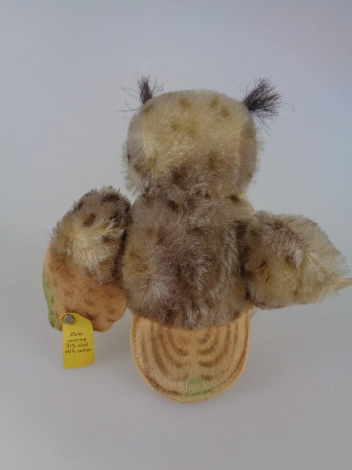 Steiff Eule Wittie 4314,00 KFS 1959 - 1967 14cm (8078) - Bild 4 von 4