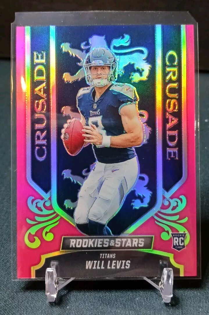 2023 Panini Rookies & Stars WILL LEVIS Crusade RC Pink Prizm #/75