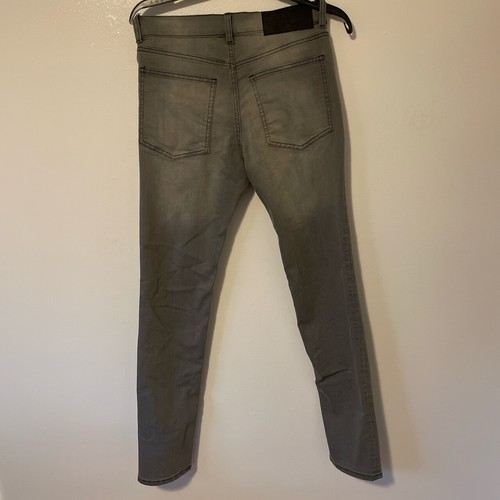 CHEAP MONDAY Tight 45min Gray Stonewash Men's W30 L32 Jeans Denim Pants Slim Zip - Picture 2 of 4