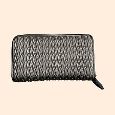 Emporio Armani Silver Quilted Leather Wallet