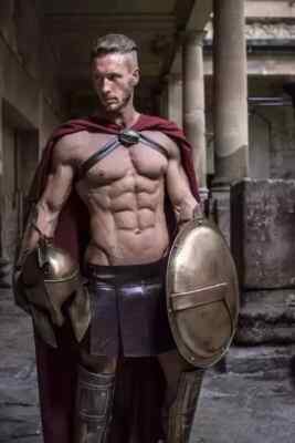 300 Spartan Costume Medieval Warrior Greek SCA King Leonidas Costume X-MAS