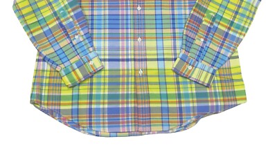 Polo Ralph Lauren Men's Yellow Multi Plaid Classic Fit