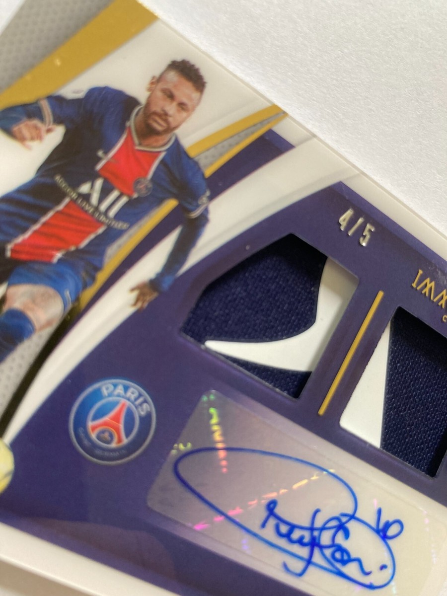 2021 Panini Immaculate Neymar Jr SP Dual Logo Patch Auto