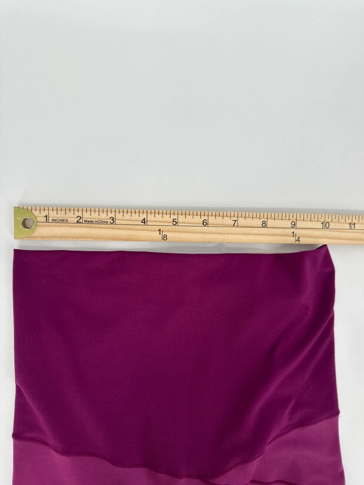 Nike Leggings Womens XS-Tall Maternity High-Waisted Dri-Fit Maroon DH1587-610 - Image 3 of 4