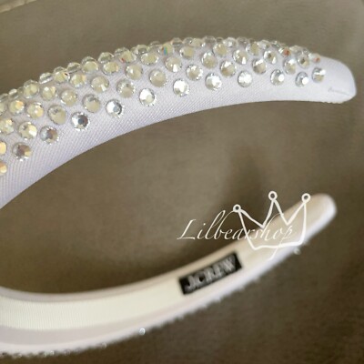 J.CREW Women Rhinestone-studded headband Silver Mirror One  display picture 3