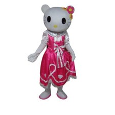 HELLO KITTY Adult Mascot Costume Character Halloween Party Birthday Girls