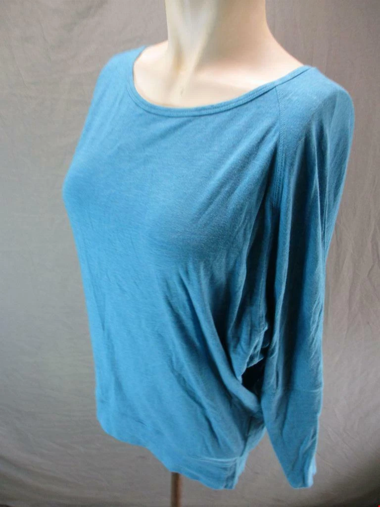 lole 3/4 sleeve open back cotton loose top shirt