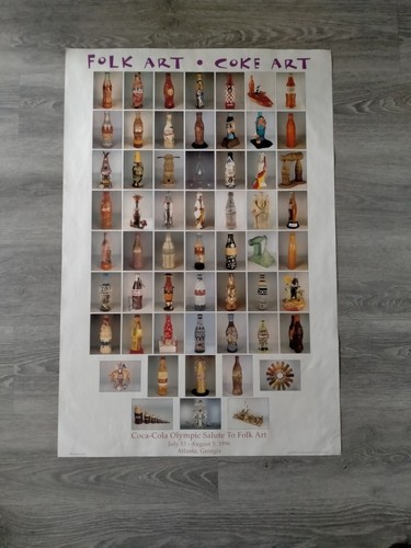 Original vintage poster OLYMPIC GAMES Coca Cola ATLANTA U.S.A 1996 W 61cm L 91cm - Picture 10 of 10