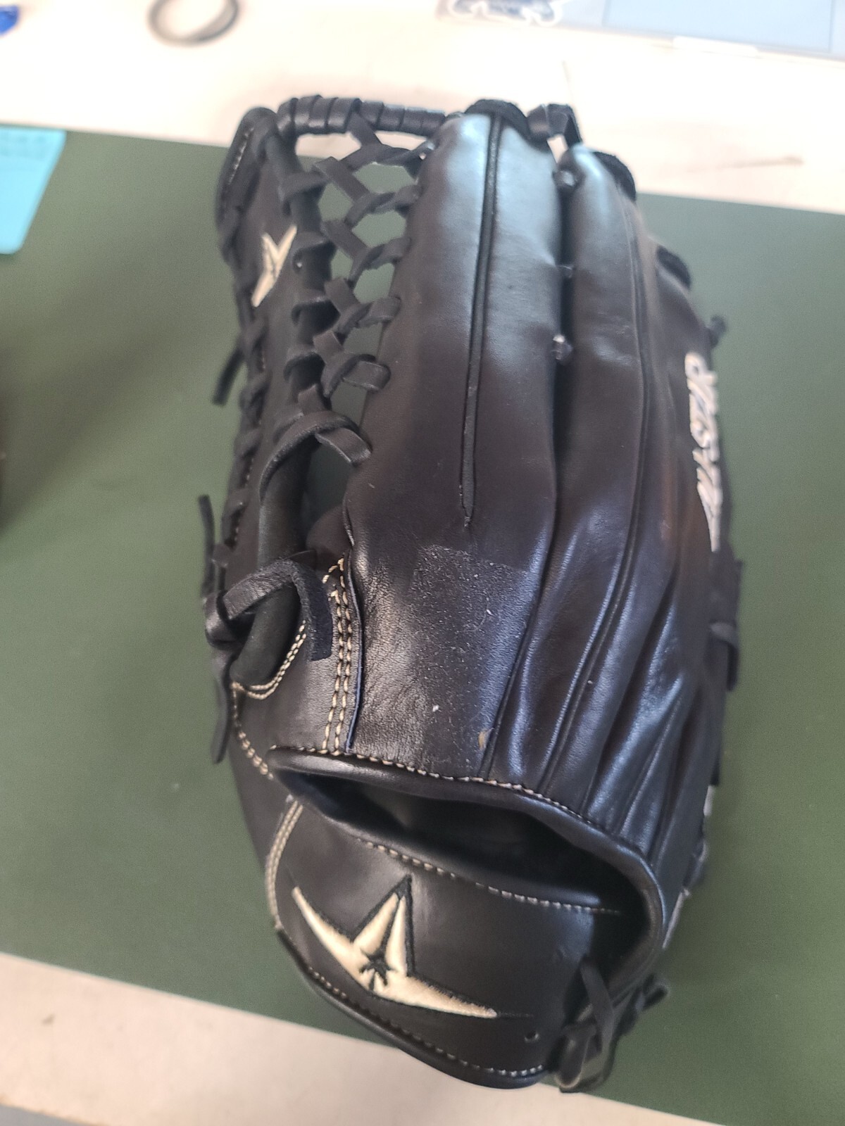 All Star FGAS-1275PT 12.75" Pro Elite Outfield Baseball Glove - Black