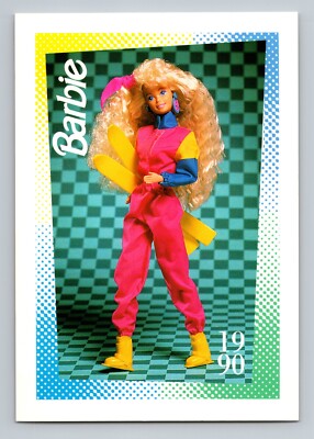 Barbie All Star Fashions Winter Fun 1990 Mattel Trading Card #241