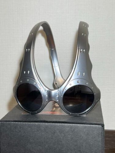 Oakley Over The Top Sunglasses Black Lens Silver Flame New Ebay