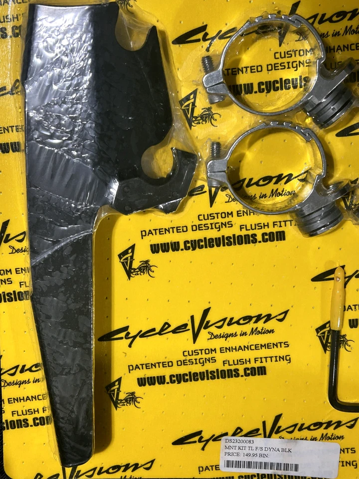 New Cycle Visions Trigger-Lock Mount Kit for Fats/Slims/Batwing Fairings MEB8976 - Image 3 of 4