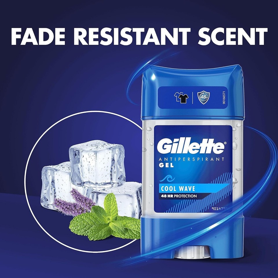Gillette Antiperspirant Deodorant Gel For Men 420ml (70 x 6) 48Hour