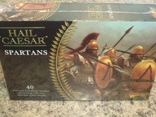 Spartans Hail Caesar 40 Men Greek Army Warlord Games Models New 