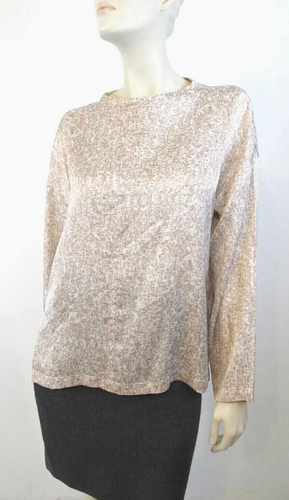 Blusa Top $198 Eileen Fisher M Prisma Seda Algodón Estampado Caja Nueva con Etiquetas - Imagen 4 de 8