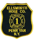Ellsworth Hose Co 1 Penn Yan Fire Dept. (Yates County) New York NY patch