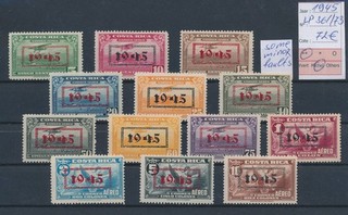 LT15693 Costa Rica 1945 overprint airmail stamps fine lot MNH cv 72 EUR