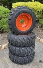 4-10-16.5 SKS-1 Skid Steer Tires/Rims/Wheels for Bobcat 641,642,643 (6 LUG)